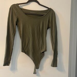 Abercrombie & Fitch Olive Bodysuit